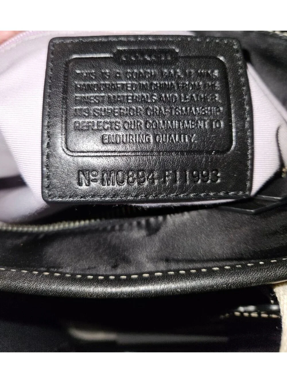 Coach Black Hamptons Weekend Nylon Side Cinched Snap Shoulder Tote Bag Travel